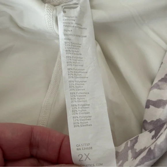 Fabletics Boost Powerhold High Waisted 7/8 Leggings Runyon Pink Cloud 2X - Picture 5 of 12